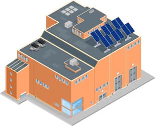 商業施設の屋根
